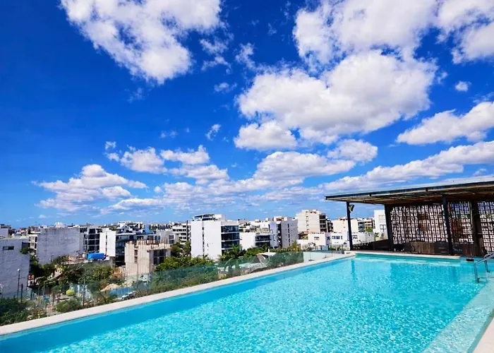 Macondo 1br Rooftop Pool, Parking & Wi-fi Apartamento Playa del Carmen