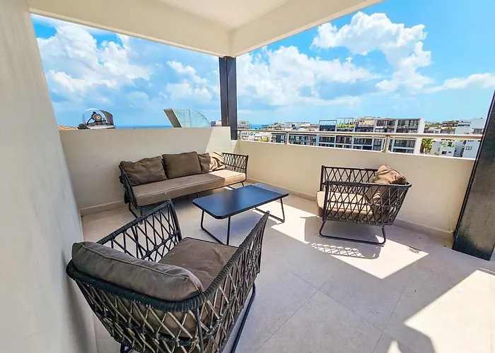 Macondo 1br Rooftop Pool, Parking & Wi-fi Apartamento Playa del Carmen